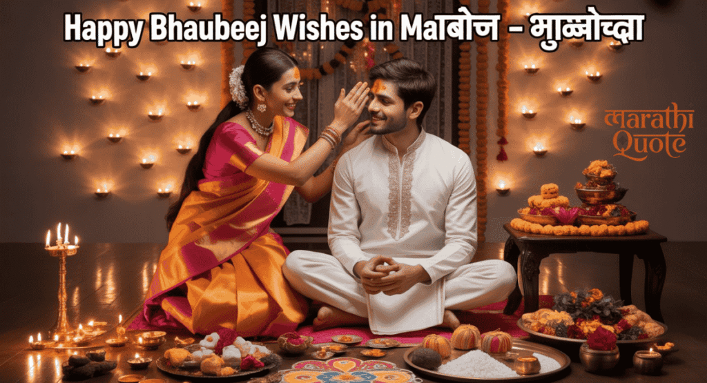 100+ Happy Bhaubeej Wishes In Marathi – भाऊबीज शुभेच्छा Happy Bhaubeej Wishes In Marathi – भाऊबीज शुभेच्छा