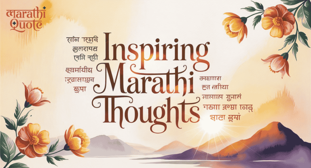Inspiring Marathi Thoughts |Good Thoughts in marathi