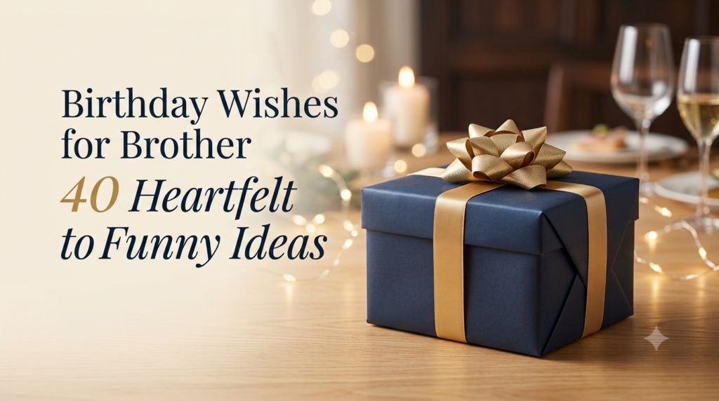 Birthday Wishes for Brother: 40 Heartfelt to Funny Ideas
