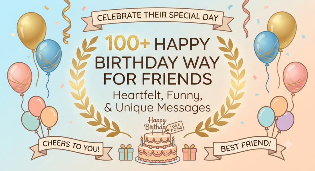 100+ Happy Birthday Wishes for Friends: Heartfelt, Funny, and Unique Messages
