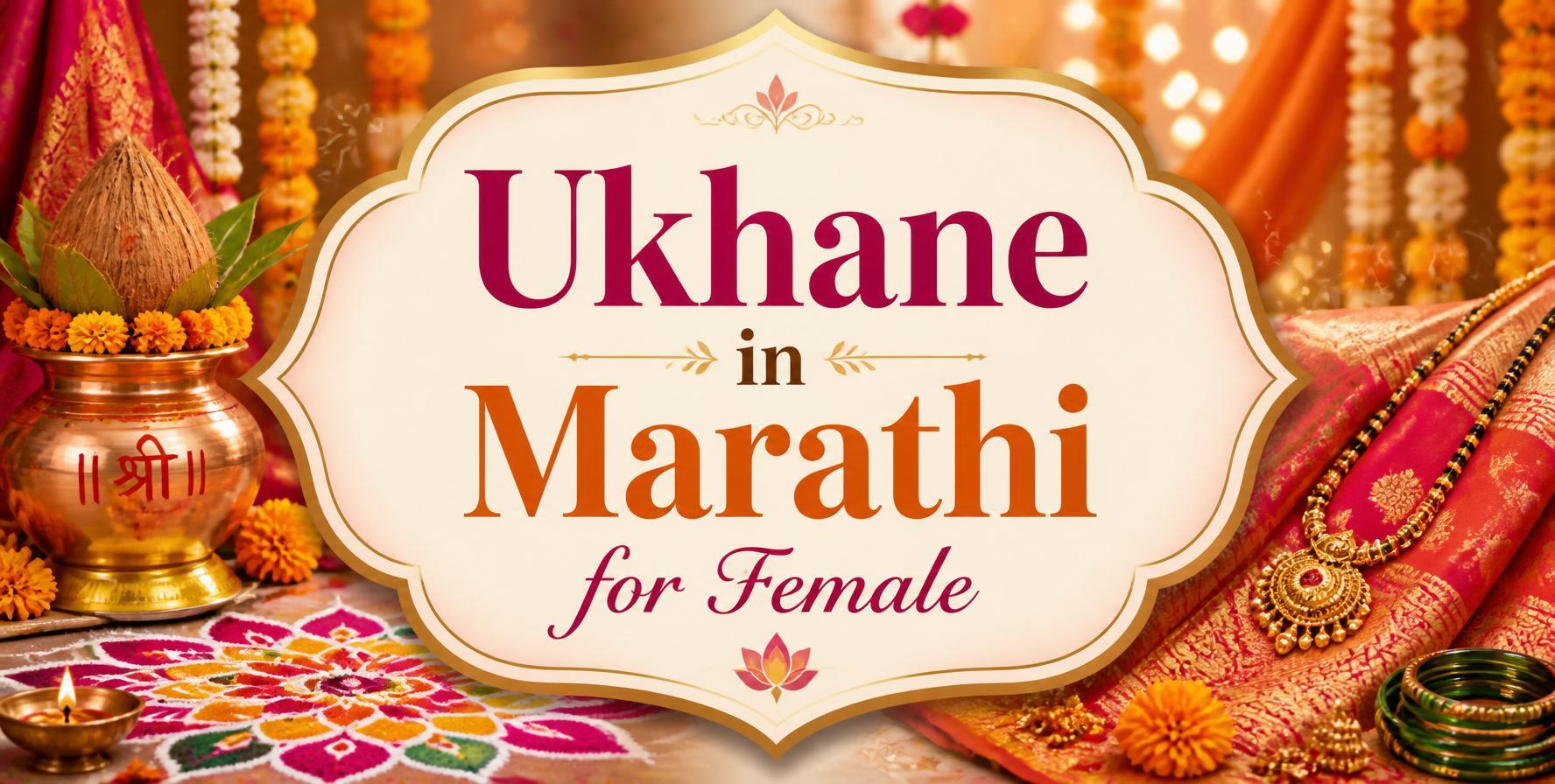 250+ Best Ukhane in Marathi for Female (महिलांसाठी मराठी उखाणे)