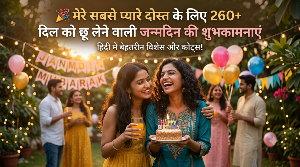 260 Heart Touching Happy Birthday Wishes for Best Friend in Hindi