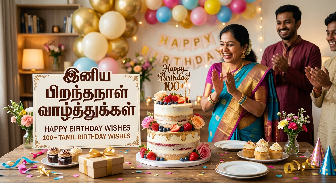 Happy Birthday Wishes in Tamil 100+ தமிழ் பிறந்தநாள் வாழ்த்துக்கள்