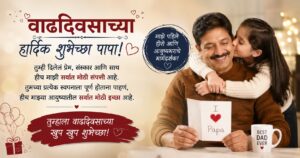 100+ Unique Happy Papa Birthday Wishes in Marathi | Short & Inspirational