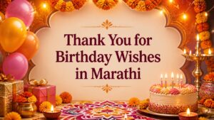 300+ Thank You for Birthday Wishes in Marathi | वाढदिवस आभार संदेश