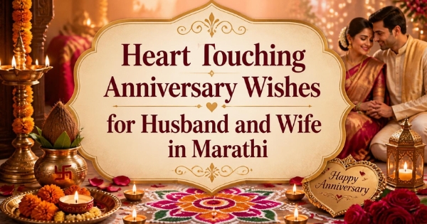 Heart Touching Anniversary Wishes for Husband and Wife in Marathi